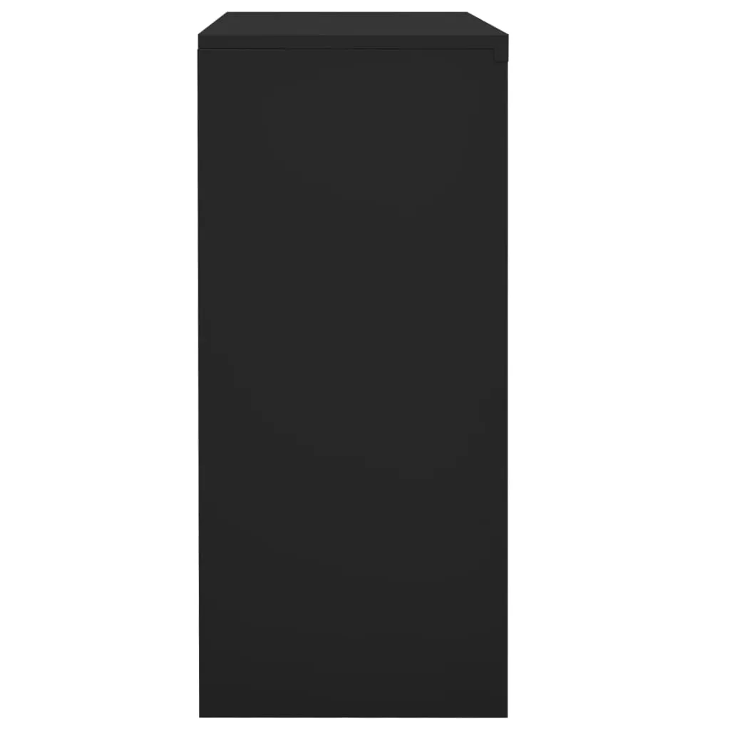 vidaXL Office Cabinet with Sliding Door Anthracite 90x40x90 cm Steel