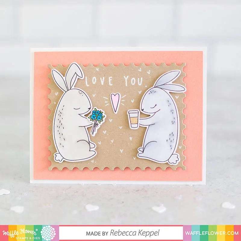 Waffle Flower Die - Love You Bunnies*