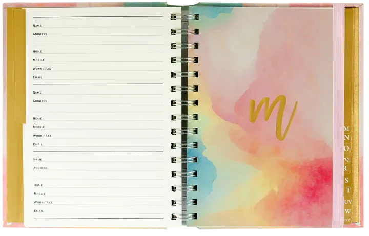 Watercolor Sunset Address Book