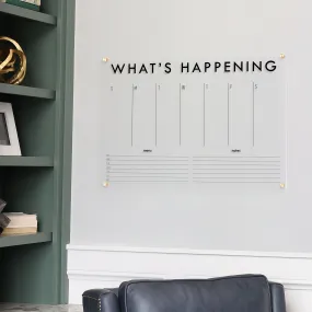 Weekly Acrylic Calendar   2 Sections | Horizontal Madi