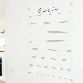 Weekly Acrylic Calendar | Vertical Pennington