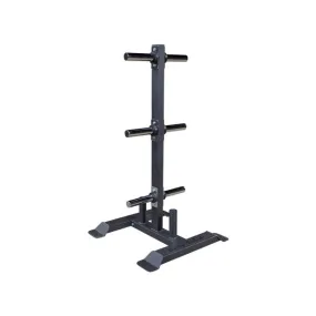 Weight Tree Olympic 2" Bumper Plates Rubber or Iron Weights & Barbell Storage GWT56