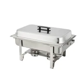 Winco C-3080B Polished Eco Newburg 8 Quart Chafer with Stand | Denson CFE