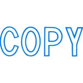 Xstamper Cx-Bn 1006 Message Stamp Copy Blue