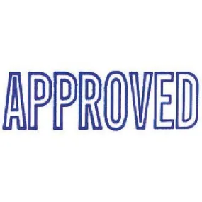 Xstamper Cx-Bn 1008 Message Stamp Approved Blue