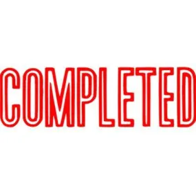 Xstamper Cx-Bn 1026 Message Stamp Completed Red