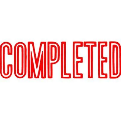 Xstamper Cx-Bn 1026 Message Stamp Completed Red