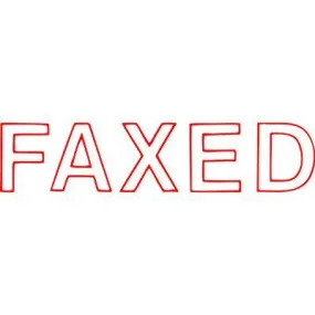 Xstamper Cx-Bn 1346 Message Stamp Faxed Red