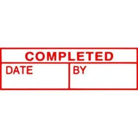 Xstamper Cx-Bn 1542 Message Stamp Completed Date By Red