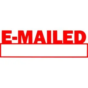 Xstamper Cx-Bn 1650 Message Stamp Emailed/Date Red