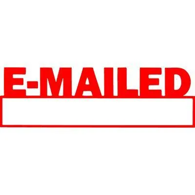 Xstamper Cx-Bn 1650 Message Stamp Emailed/Date Red
