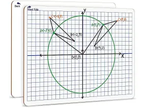 XY Axis Graph Lap Board 9"x12"